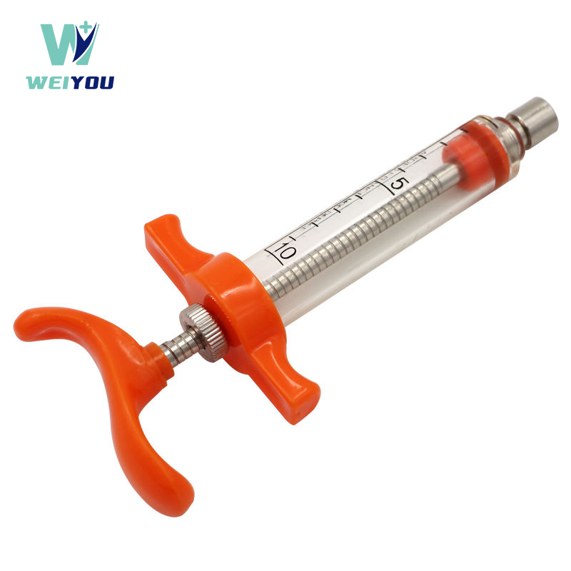 Plastic-Steel VETERINARIUS Syringes Cum Dose Nut